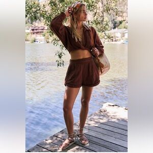 Free People Stay Cool Set in Desert Topaz